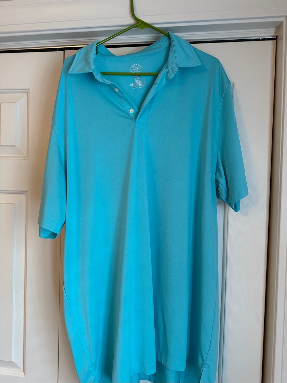 St. John's Bay Men's Polo Shirt - Turquoise Blue